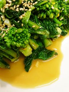 菜の花のバターガーリック炒め-レシピのメイン写真