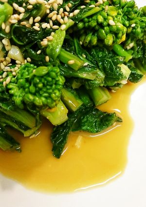 菜の花のバターガーリック炒め-レシピのメイン写真