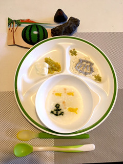 ☆離乳食中期☆ 海の日プレート-レシピのメイン写真