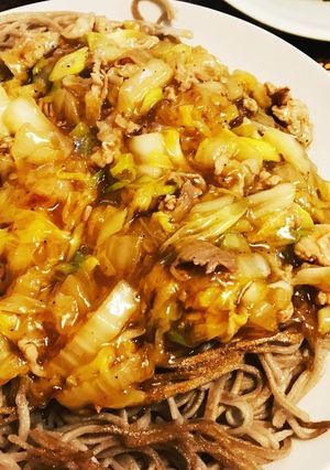 蕎麦を使った あんかけかた揚げ焼き蕎麦-レシピのメイン写真