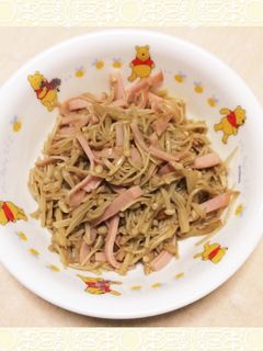 生姜焼のたれで簡単♪エノキとハムの炒め物-レシピのメイン写真