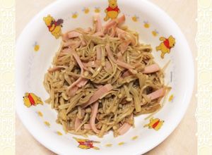 生姜焼のたれで簡単♪エノキとハムの炒め物-レシピのメイン写真