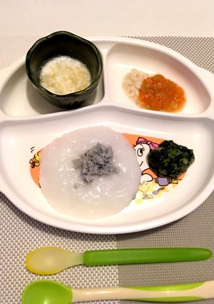 ☆離乳食中期☆ 7倍粥プレート ②-レシピのメイン写真