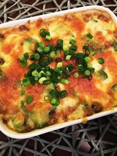 【簡単】豆腐のアボカド納豆グラタン-レシピのメイン写真