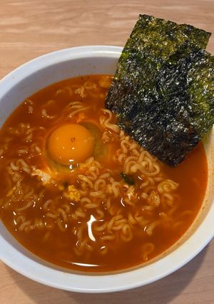 袋麺⭐︎レンジで簡単に作る方法-レシピのメイン写真