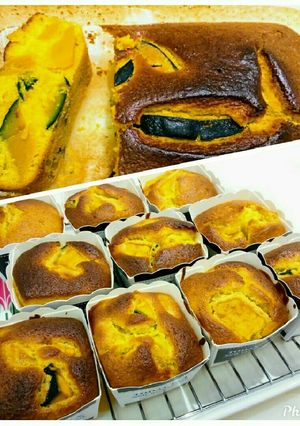 超きれい色♪かぼちゃのパウンドケーキ-レシピのメイン写真