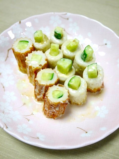 簡単!わさび胡麻ソース☆きゅうり竹輪-レシピのメイン写真