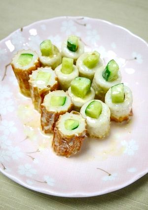 簡単！わさび胡麻ソース☆きゅうり竹輪-レシピのメイン写真