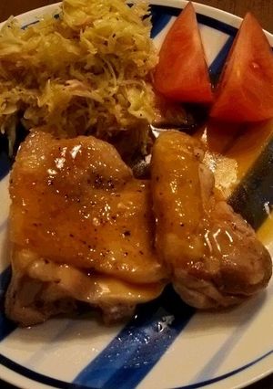 チキンステーキ　バターポン酢ソース-レシピのメイン写真