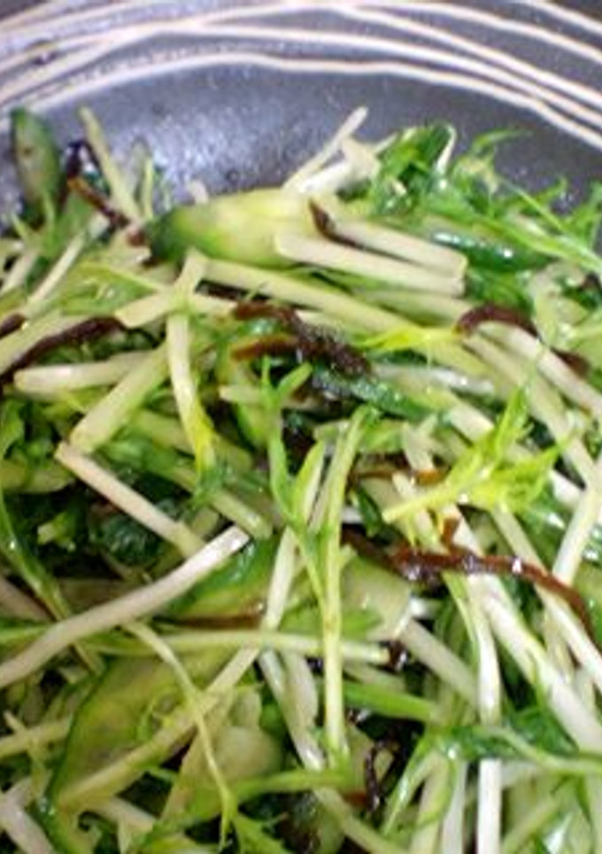 ☆水菜と胡瓜の塩昆布和え☆-レシピのメイン写真