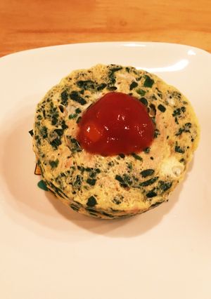離乳食中期〜レンジでまんまるオムレツ-レシピのメイン写真