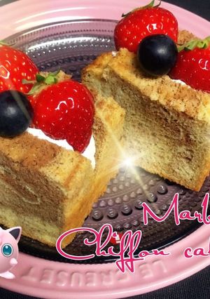 米の粉100% ♡チョコマーブルシフォン-レシピのメイン写真