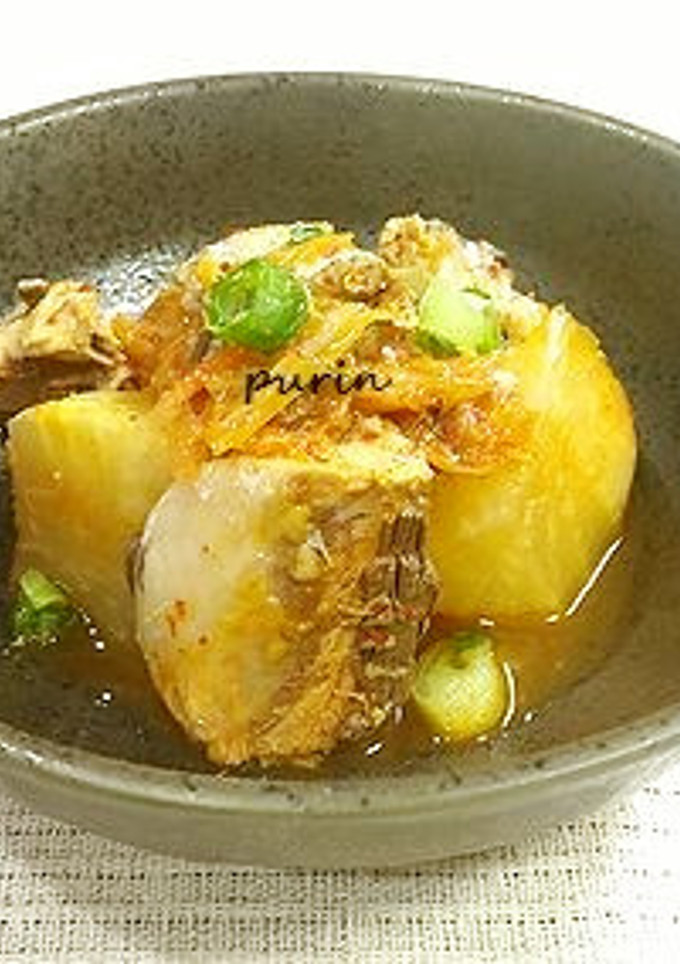 大根とサバ水煮缶のキムチ煮-レシピのメイン写真