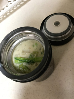 菜の花と白菜の豆乳スープ-レシピのメイン写真