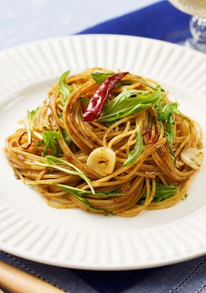 水菜のCarboffペペロンチーノですよ-レシピのメイン写真