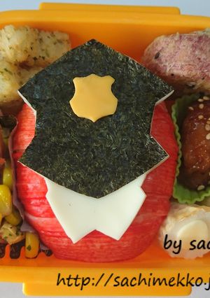 パトレンジャー♡パトレン１号♡キャラ弁-レシピのメイン写真
