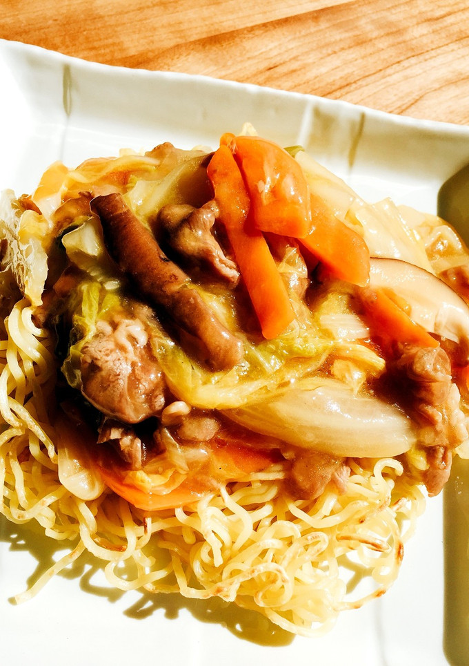 豚肉と白菜のあんかけ焼そば-レシピのメイン写真