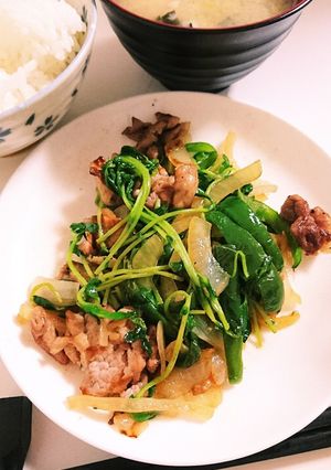 豚肉と豆苗と玉ねぎの塩レモンソテー-レシピのメイン写真