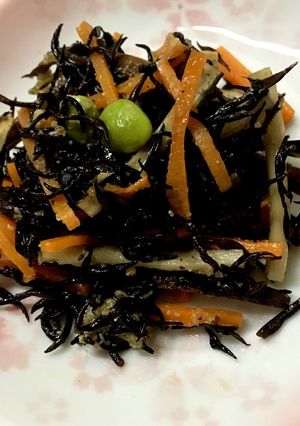 レンジで簡単ひじき・ごぼう・枝豆サラダ❤-レシピのメイン写真