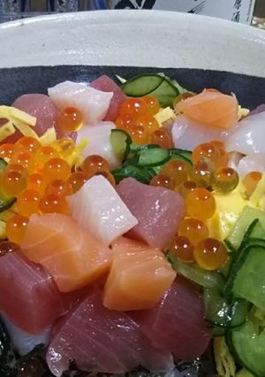 <切り落としで>簡単ちらし寿司♪-レシピのメイン写真
