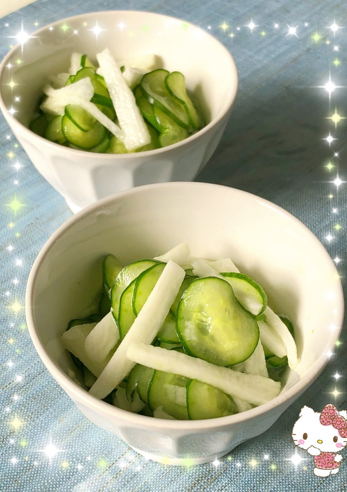 胡瓜と長芋の酢物〜(o˘◡˘o)♡-レシピのメイン写真