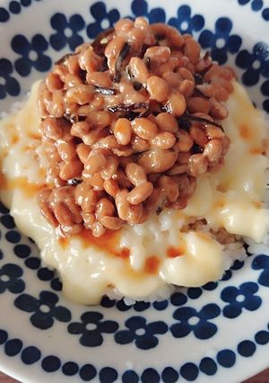 塩昆布納豆のチーズごはん♡-レシピのメイン写真
