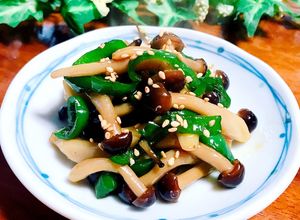 大さじ1黄金比♡しめじピーマンの甘辛炒め-レシピのメイン写真