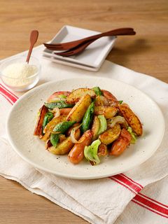 ほくほく♪新じゃがと春野菜のチーズ炒め-レシピのメイン写真