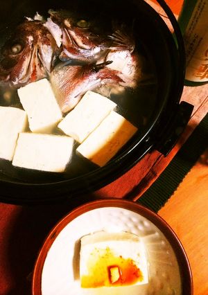 安くて絶品！鯛のあらDE湯豆腐♪-レシピのメイン写真