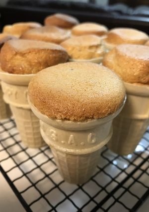 アイスコーンdeシフォンケーキ-レシピのメイン写真