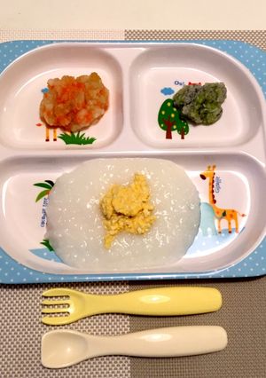 ☆離乳食後期☆ 5倍粥プレート ①-レシピのメイン写真