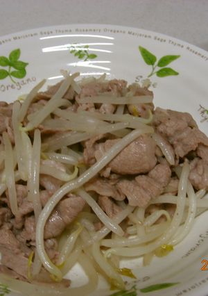 簡単シャキシャキ☆豚肉もやし炒め-レシピのメイン写真