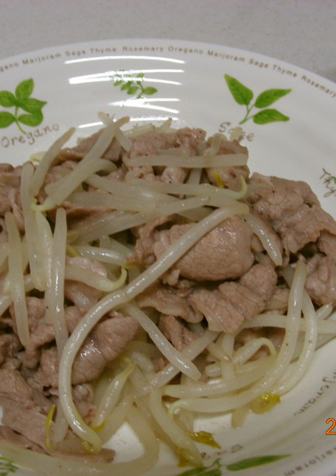 簡単シャキシャキ☆豚肉もやし炒め-レシピのメイン写真