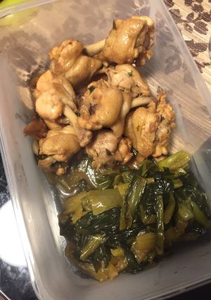 鳥手羽と小松菜の甘酢煮込み-レシピのメイン写真