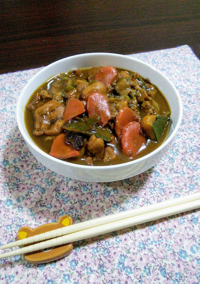 かぼちゃ煮物　リメイク　カレー蕎麦-レシピのメイン写真