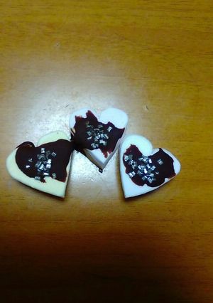 　バレンタインに❤簡単マシュマロチョコ　-レシピのメイン写真