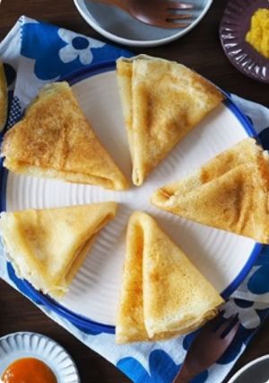 【離乳食後期】米粉のベビポタ野菜クレープ-レシピのメイン写真