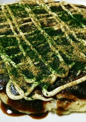 ふわっと長芋入りヘルシーお好み焼き♪-レシピのメイン写真