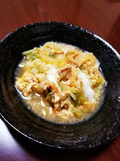 白菜と稲荷あげの簡単うま煮-レシピのメイン写真