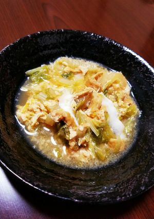 白菜と稲荷あげの簡単うま煮-レシピのメイン写真