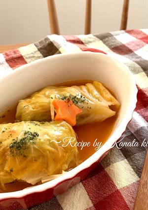 豆腐と人参でかさ増し!節約ロールキャベツ-レシピのメイン写真