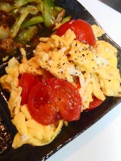 卵とトマトの白ゴマ中華炒め*‥°-レシピのメイン写真