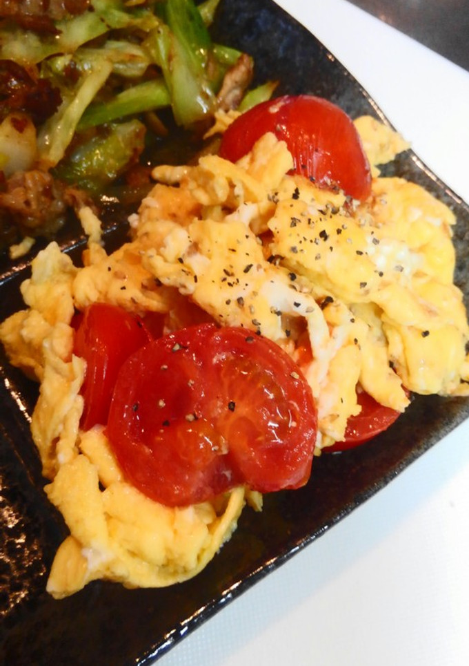 卵とトマトの白ゴマ中華炒め＊‥°-レシピのメイン写真