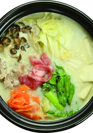 豆乳鍋☆〆はカルボナーラ風パスタ-レシピのメイン写真