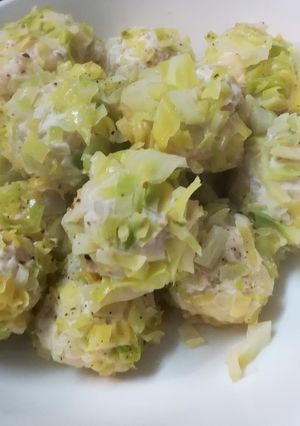 フライパンでヘルシー　蒸し肉団子-レシピのメイン写真