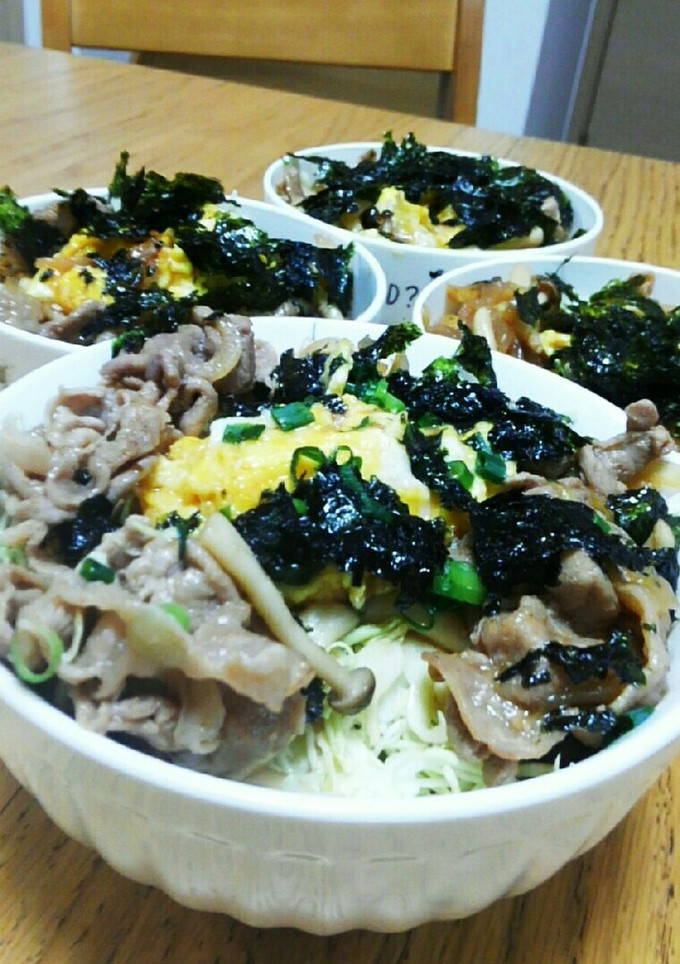 簡単！野菜もたくさん食べられる焼肉丼♥-レシピのメイン写真