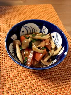 簡単副菜!きのことトマトのマリネ-レシピのメイン写真