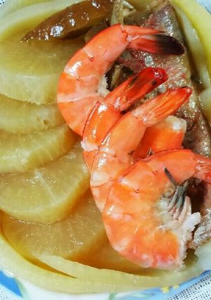 赤魚、海老、大根、味噌汁炊き❤ゆりさん風-レシピのメイン写真