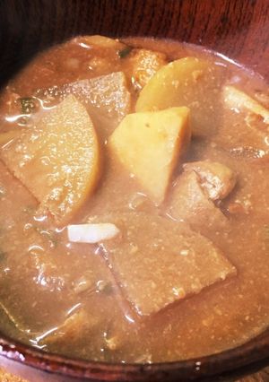 根菜たっぷり濃厚☆酒粕味噌汁-レシピのメイン写真
