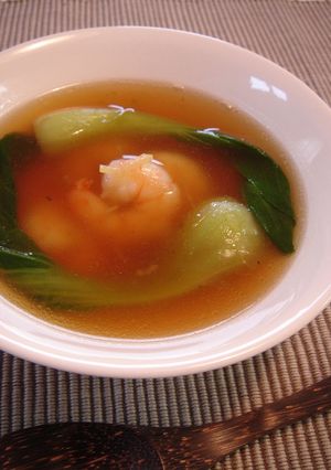 チンゲン菜とエビの中華スープ-レシピのメイン写真